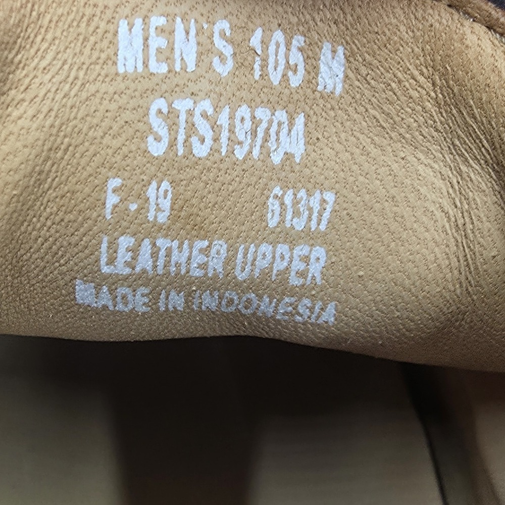 Sperry Top Sider Gold Cup Authentic Chukka Boots Men 10.5 Brown Leather Lug Sole - Picture 10 of 13